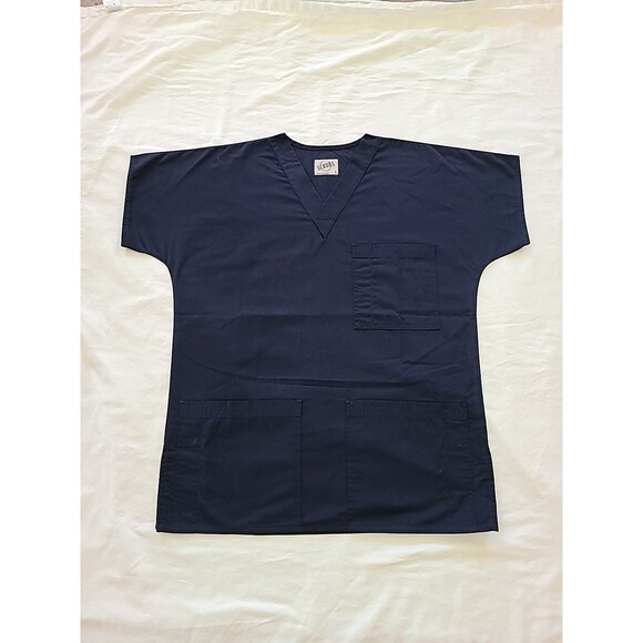 S.C.R.U.B.S Medical Scrub Top Size S NWT Navy Blue... MEDICAL - Picture 1 of 7